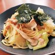 レタスとしめじとツナの和風パスタ