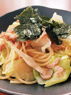 レタスとしめじとツナの和風パスタ-レシピのメイン写真