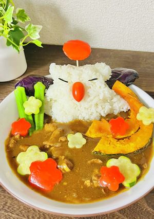 キャラカレー★モーグリの夏野菜カレー-レシピのメイン写真