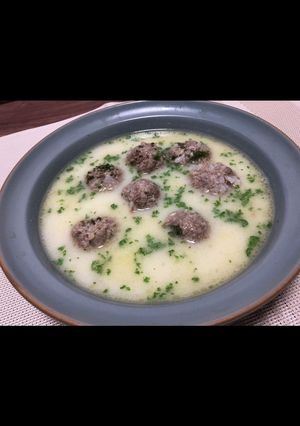 ギリシャ風ミートボールのレモンスープ-レシピのメイン写真