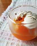 フルーツ缶詰めアイスクリームのせ