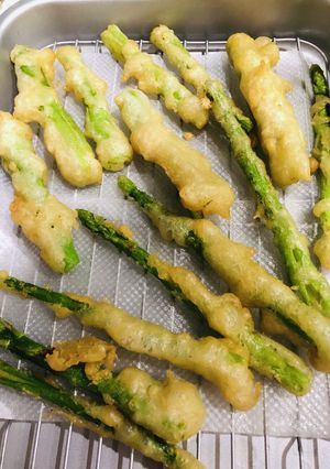 お好み焼き粉のアスパラ揚げ-レシピのメイン写真