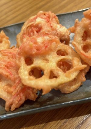 やみつき！紅生姜と蓮根のチヂミ粉揚げ-レシピのメイン写真