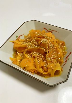 超簡単 ピーラーで人参ナムル-レシピのメイン写真