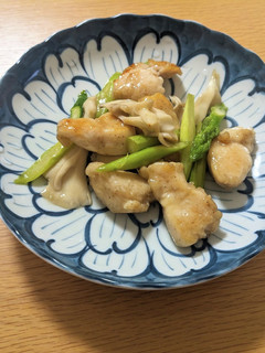 鶏ささみとアスパラのバターソテー-レシピのメイン写真