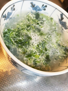 あおさの卵白スープ-レシピのメイン写真