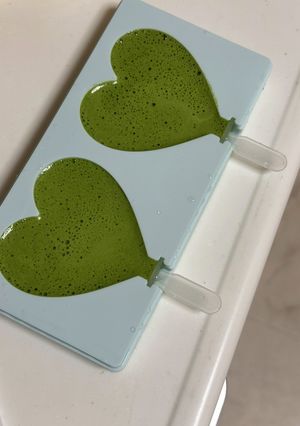 スリコハートアイスキャンディ 抹茶味-レシピのメイン写真