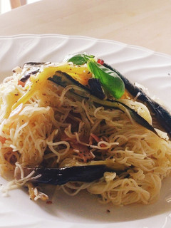 余った素麺♪茄子アーリオオーリオ★ランチ-レシピのメイン写真