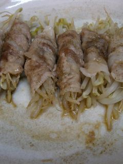 レンジで4分☆簡単もやしの豚肉巻き☆-レシピのメイン写真
