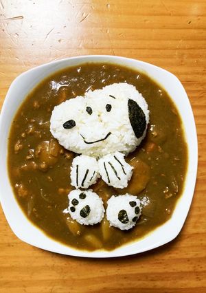 SNOOPY♡カレー-レシピのメイン写真