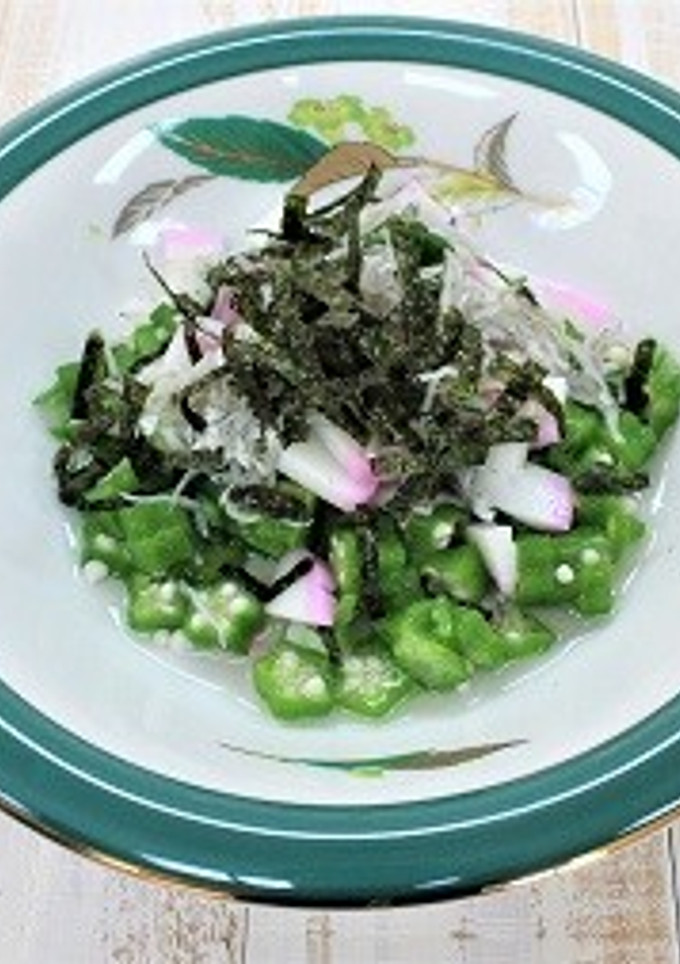 オクラとかまぼこの酢の物-レシピのメイン写真