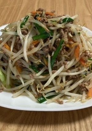 【減塩】ひき肉入り中華風野菜炒め-レシピのメイン写真