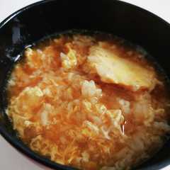 รูปของ 麺つゆでお粥！我が家のお粥