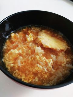 麺つゆでお粥!我が家のお粥-レシピのメイン写真