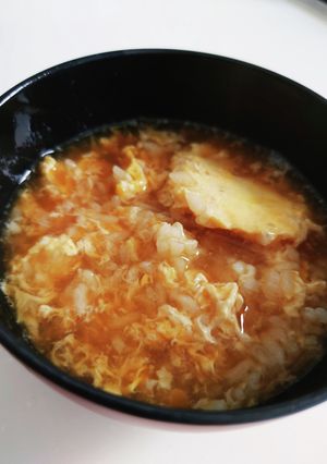 麺つゆでお粥！我が家のお粥-レシピのメイン写真
