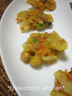 水煮豆で♬ほくほくコロコロカレーかきあげ-レシピのメイン写真