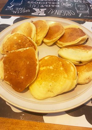 プチ、パンケーキ。ｰチョコ入りｰ-レシピのメイン写真