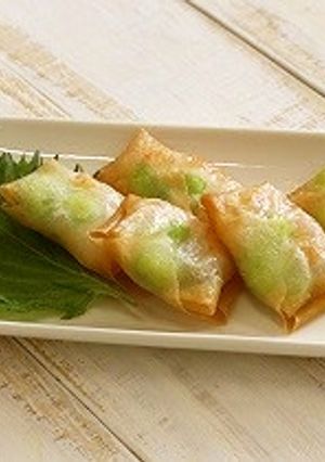 エビとソラマメの包み揚げ-レシピのメイン写真