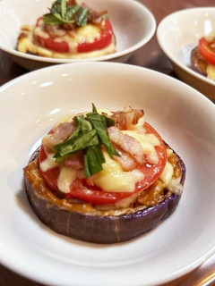 丸ナスとトマトの味噌マヨ焼き-レシピのメイン写真