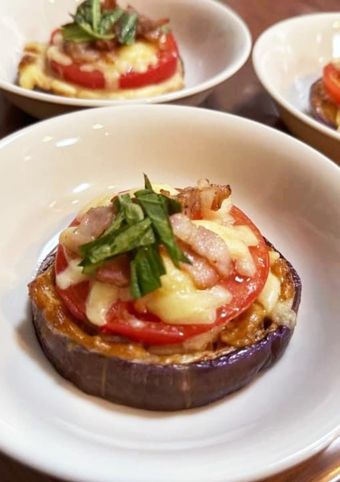 丸ナスとトマトの味噌マヨ焼き-レシピのメイン写真