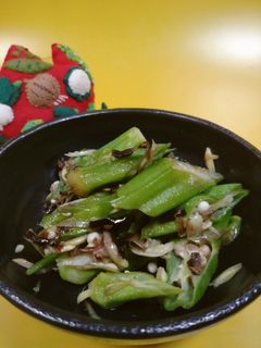 オクラとミョウガの塩昆布和え-レシピのメイン写真