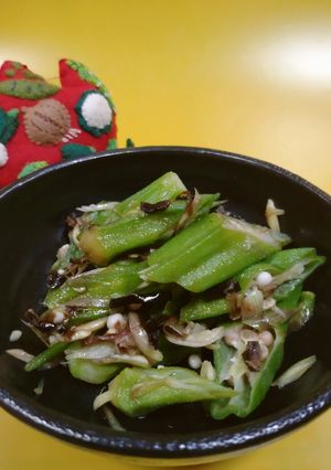 オクラとミョウガの塩昆布和え-レシピのメイン写真