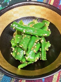 ♡インゲンのごま和え♡黄金比♡-レシピのメイン写真