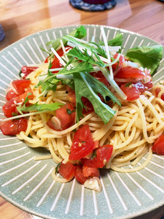 超簡単!!冷製トマトパスタ-レシピのメイン写真