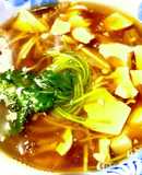 くずし豆腐の精進出汁あんかけ蕎麦
