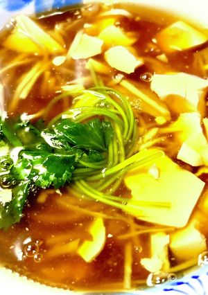 くずし豆腐の精進出汁あんかけ蕎麦-レシピのメイン写真