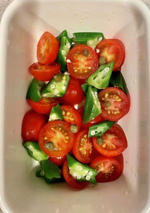 ミニトマトとおくらのマリネ-レシピのメイン写真