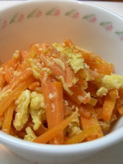 にんじんの卵炒め 味噌風味-レシピのメイン写真