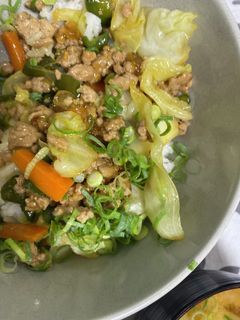 野菜炒め丼-レシピのメイン写真