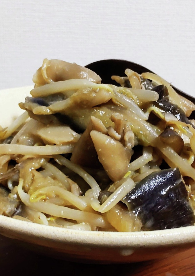 簡単！ナスと舞茸の味噌炒め煮！-レシピのメイン写真