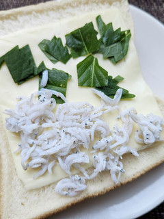 ホワイト食パンでじゃこシソチーズトースト-レシピのメイン写真