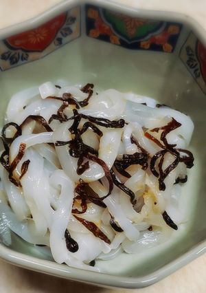 剣先イカの梅塩昆布和え-レシピのメイン写真