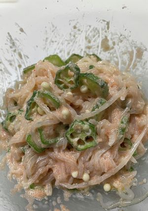 【簡単副菜】いとこん明太子オクラ-レシピのメイン写真