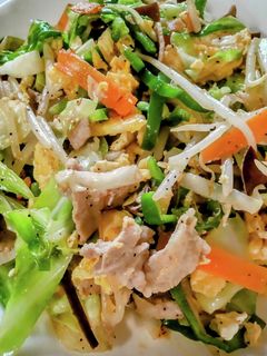 冷蔵庫の野菜掃除で旨い野菜炒め♡卵入り-レシピのメイン写真