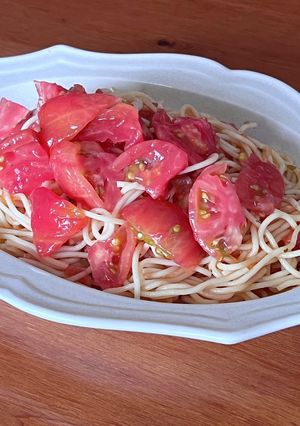 トマト好きの皆さ〜んに♡トマト冷パスタ♡-レシピのメイン写真