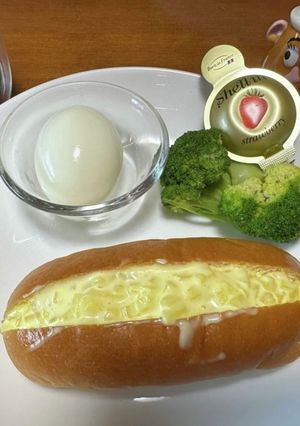 サラダパン（たくわんマヨぱん）-レシピのメイン写真
