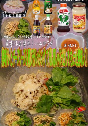 美味ドレ青ドレチーズ冷やし豚しゃぶうどん-レシピのメイン写真