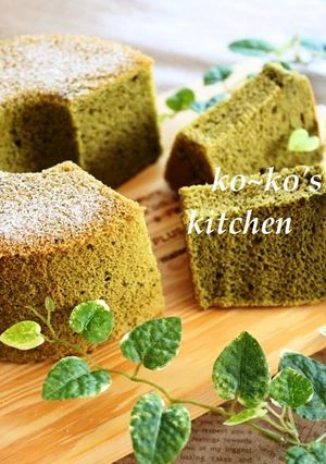 抹茶deミニシフォンケーキ-レシピのメイン写真