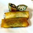 サラダチキンと春雨のしそチーズ春巻