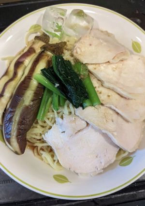 茄子とサラダチキンで柚子胡椒冷し中華-レシピのメイン写真