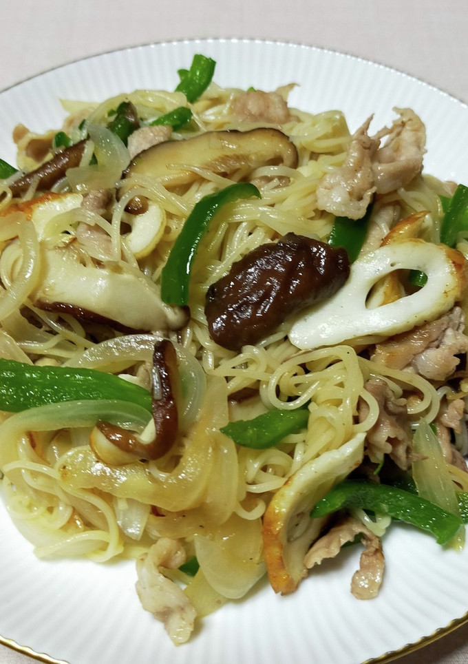 具だくさん炒めそうめん-レシピのメイン写真