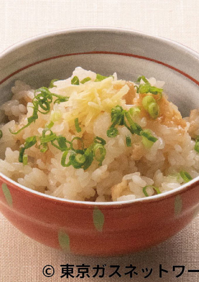 旨味たっぷり鶏⽪炊き込みご飯-レシピのメイン写真