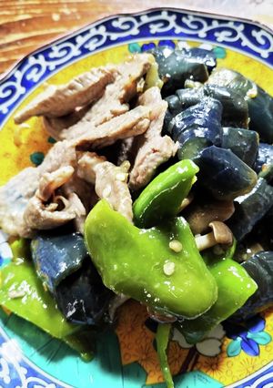 茄子.豚肉冷やし炊合わせ！厨房ばあばぁ！-レシピのメイン写真