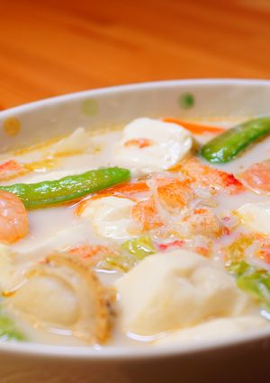 毛ガニと豆腐のちゃんぽんスープ-レシピのメイン写真