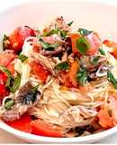 さばとトマトのイタリアンそうめん