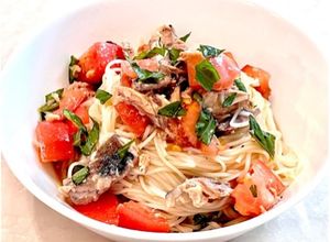 さばとトマトのイタリアンそうめん-レシピのメイン写真